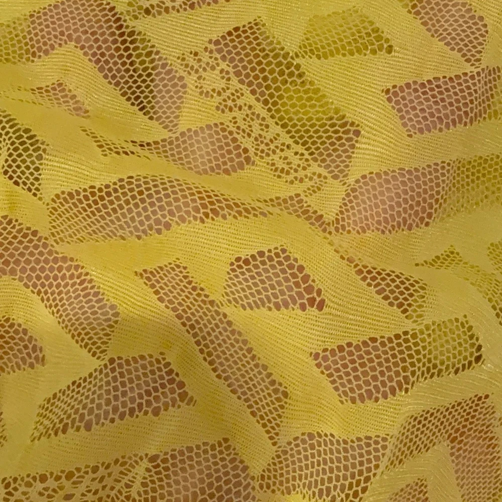 VERSACE Logo Tights Yellow Size S – New With Packaging